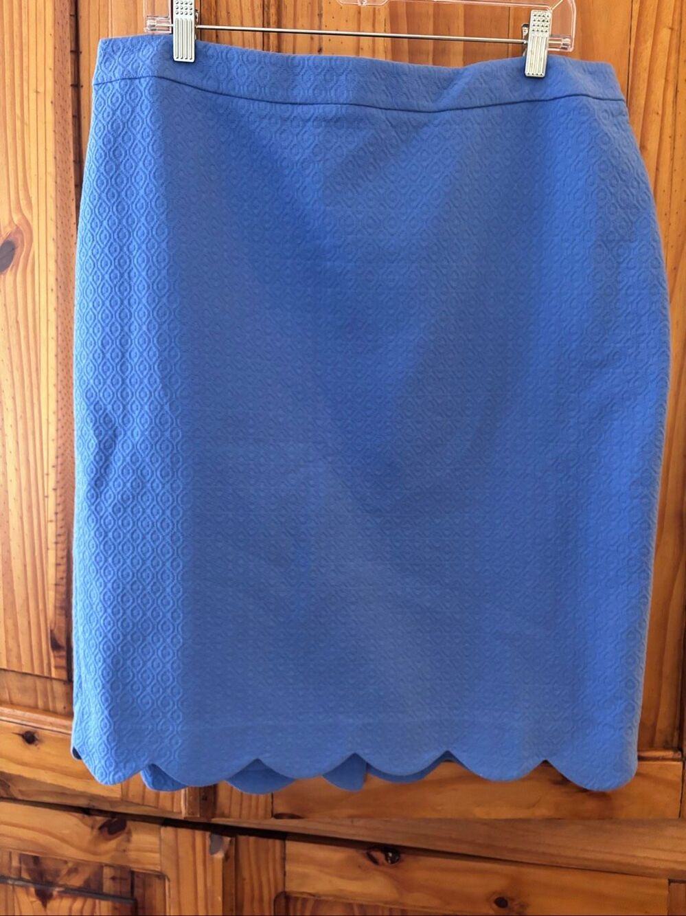 NWT Talbots Scalloped Hem Textured Skirt